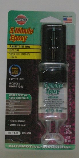 (image for) 46409-Twin Syringe Clear Rapid Epoxy-5 min, carded. - Click Image to Close