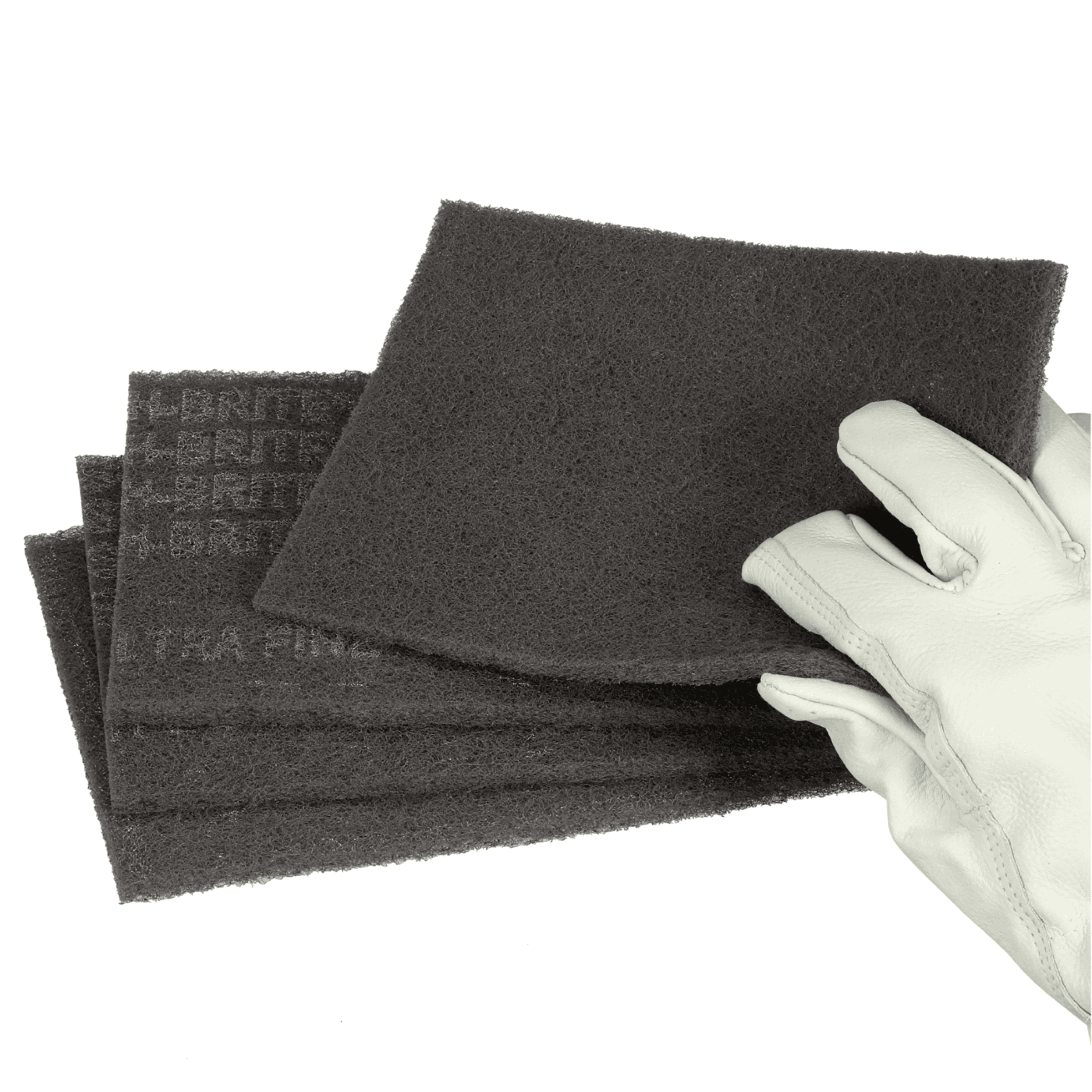 Scotch-Brite™ Hand Pad 7448, HP-HP, SiC Ultra Fine, Gray, 6 in x 9 in, 20/Carton, 60 ea/Case