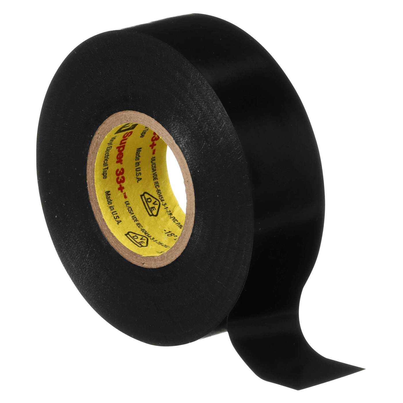 Scotch® Super 33+ Vinyl Electrical Tape, 3/4 in x 44 ft, Black, 10 rolls/carton, 100 rolls/Case