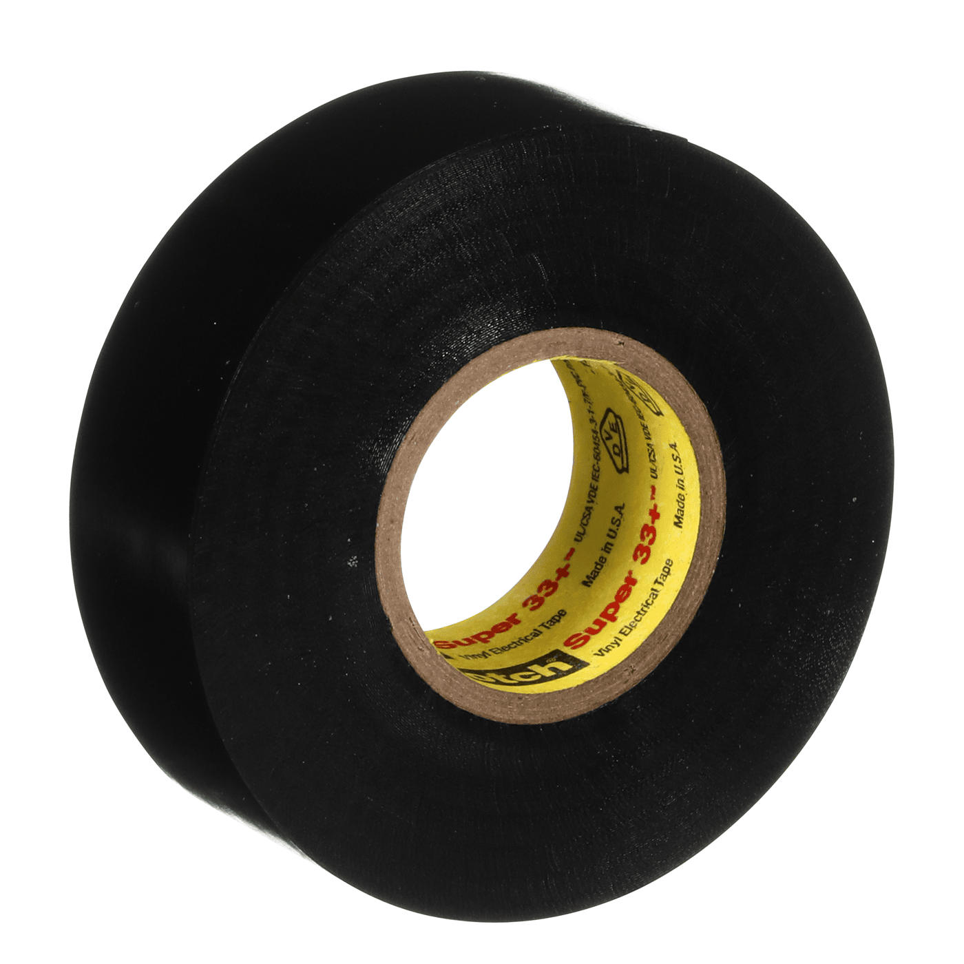 Scotch® Super 33+ Vinyl Electrical Tape, 3/4 in x 44 ft, Black, 10 rolls/carton, 100 rolls/Case
