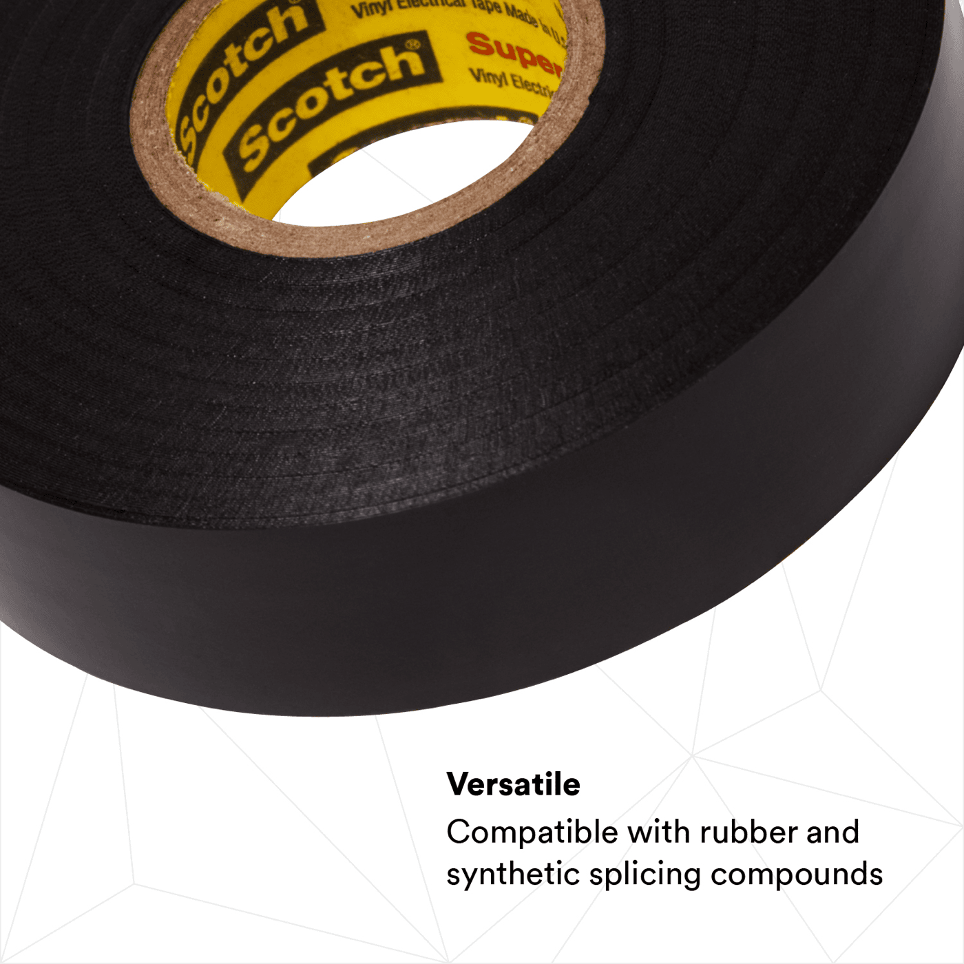 Scotch® Super 33+ Vinyl Electrical Tape, 3/4 in x 44 ft, Black, 10 rolls/carton, 100 rolls/Case