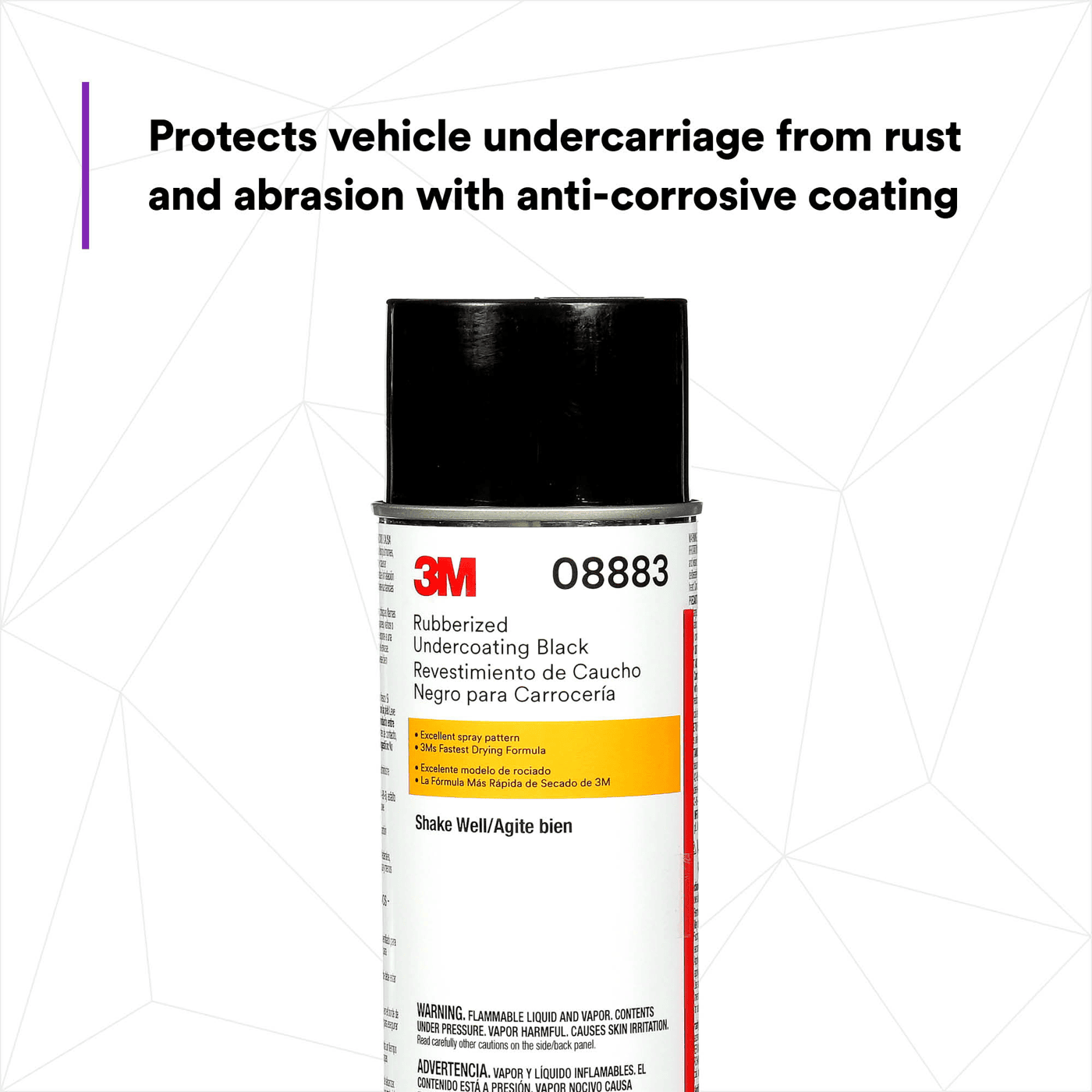 3M™ Rubberized Undercoating 08883, 19.7 oz (560 g) Net Wt, 6/Case