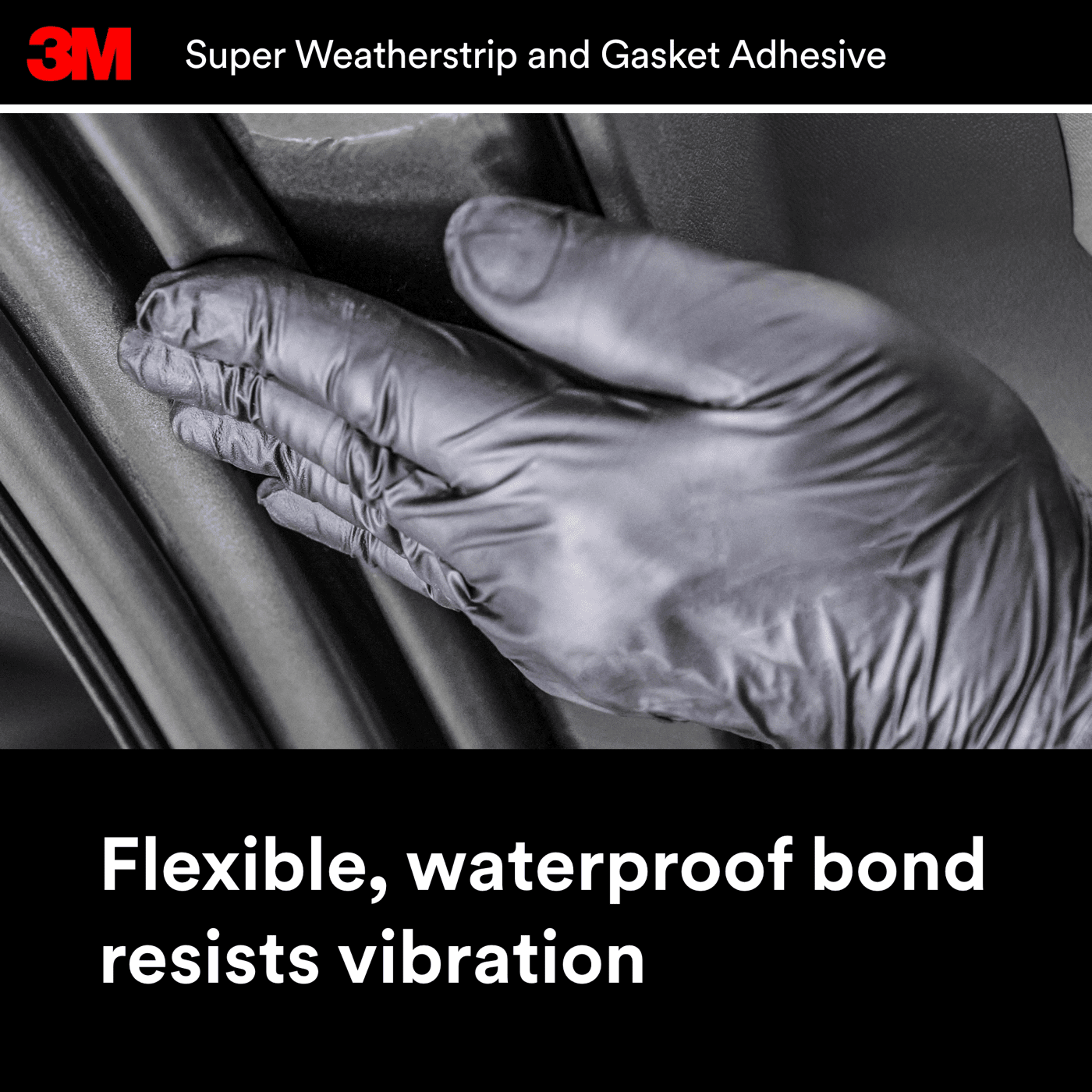 3M™ Super Weatherstrip and Gasket Adhesive, 08001, Yellow, 5 oz Tube, 6 per case