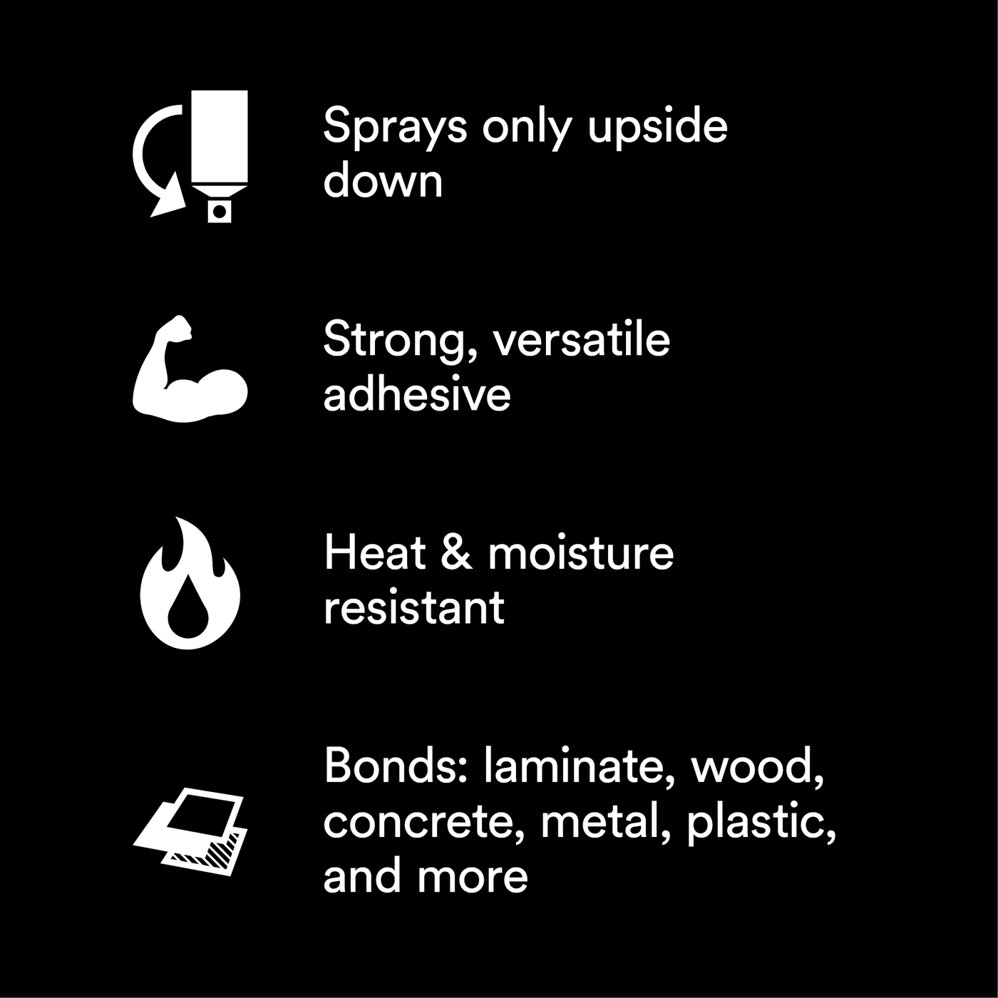 3M™ Hi-Strength Spray Adhesive 90, Inverted, Clear, 24 fl oz Can (Net Wt 17.6 oz), 12/Case, NOT FOR SALE IN CA AND OTHER STATES