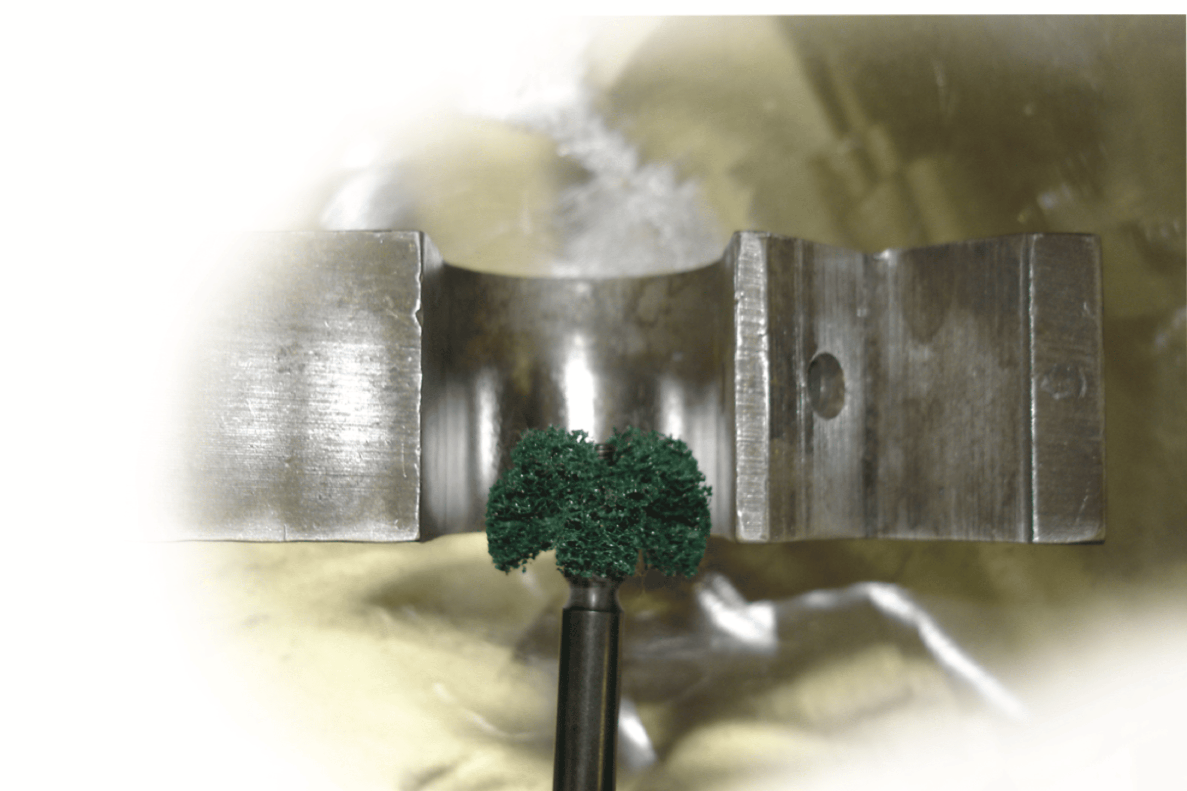 Standard Abrasives™ Buff and Blend Cross Buff HS, 725007, A/O Medium, 1 in x 3/8 in x 2 Ply x 8-32, 50/Carton, 500 ea/Case