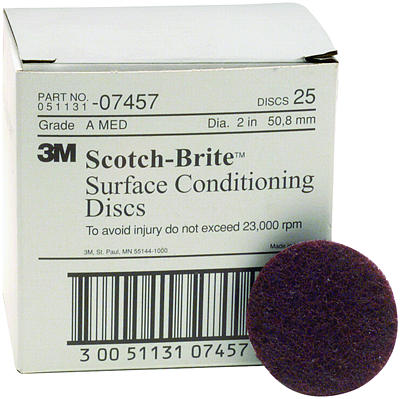 (image for) 07457-(07459) Medium-Maroon 2" Surface Cond. Disc.
