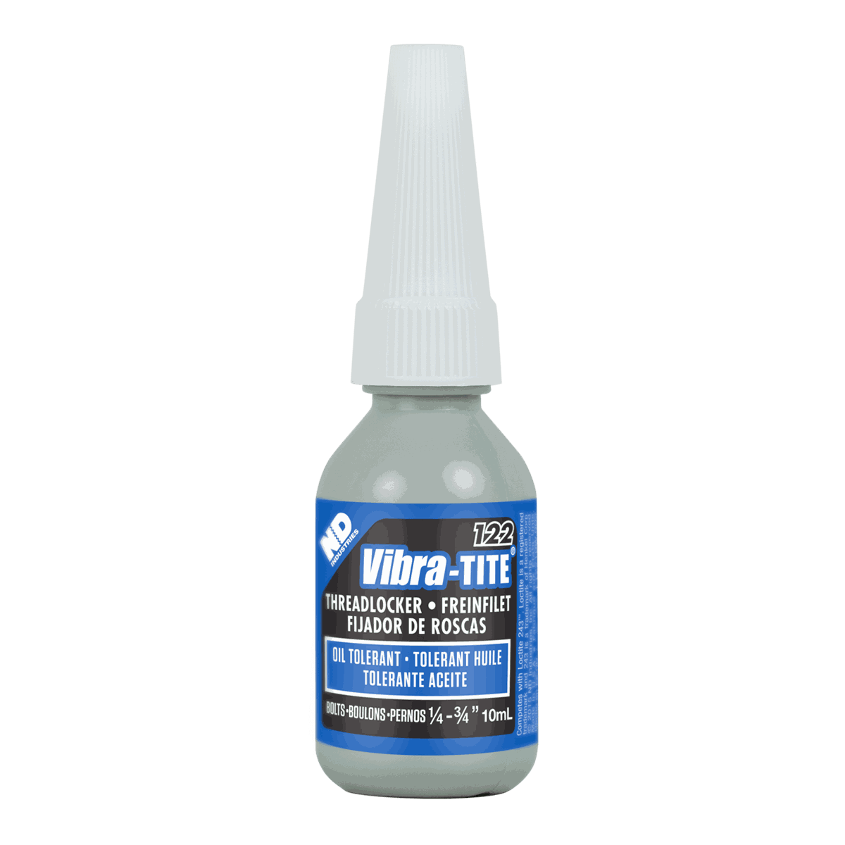 12210 - Vibra-Tite 122 Oil Tolerant Threadlocker - Blue - 10mL