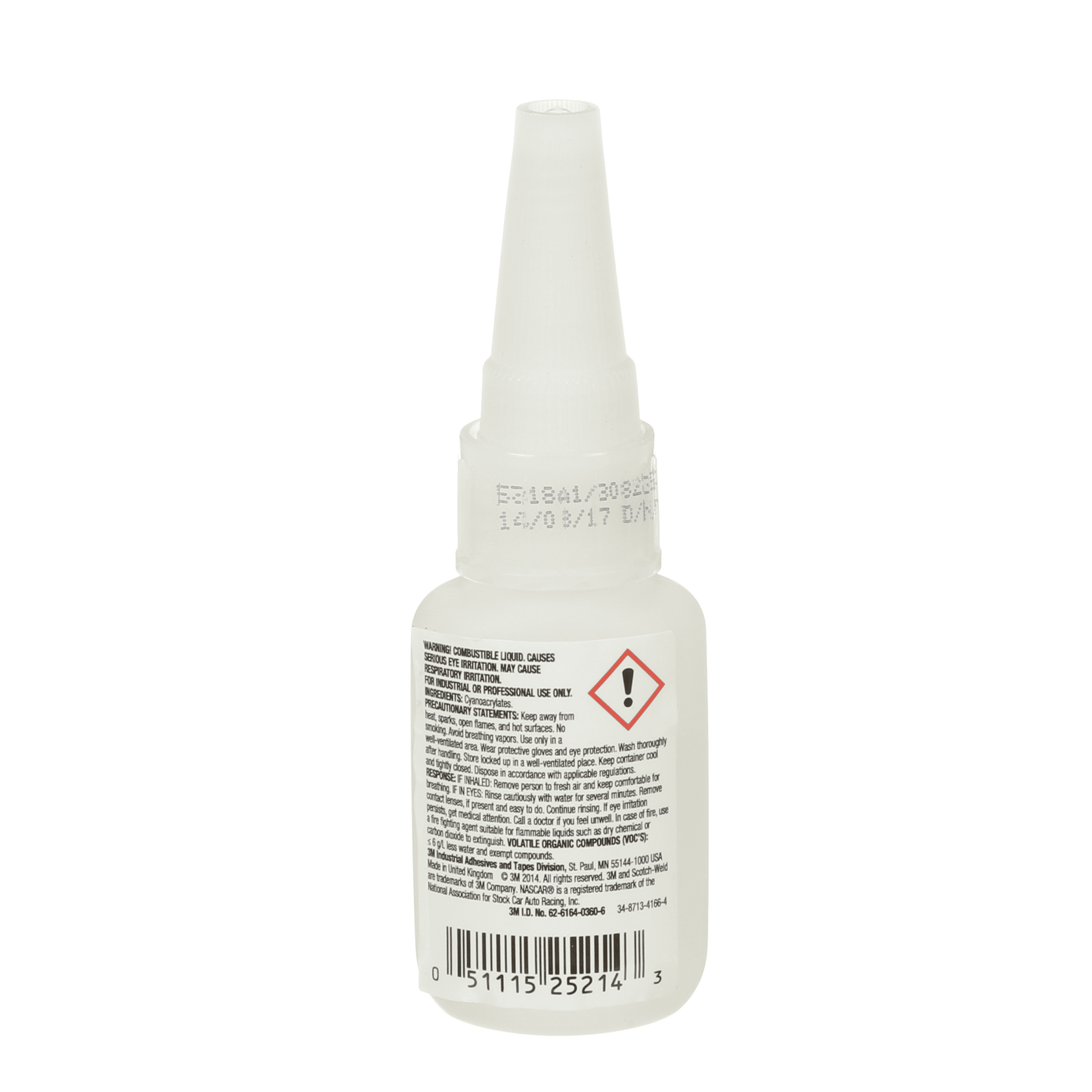 3M™ Scotch-Weld™ Plastic & Rubber Instant Adhesive PR100, Clear, 20 Gram, 10 Bottles/Case
