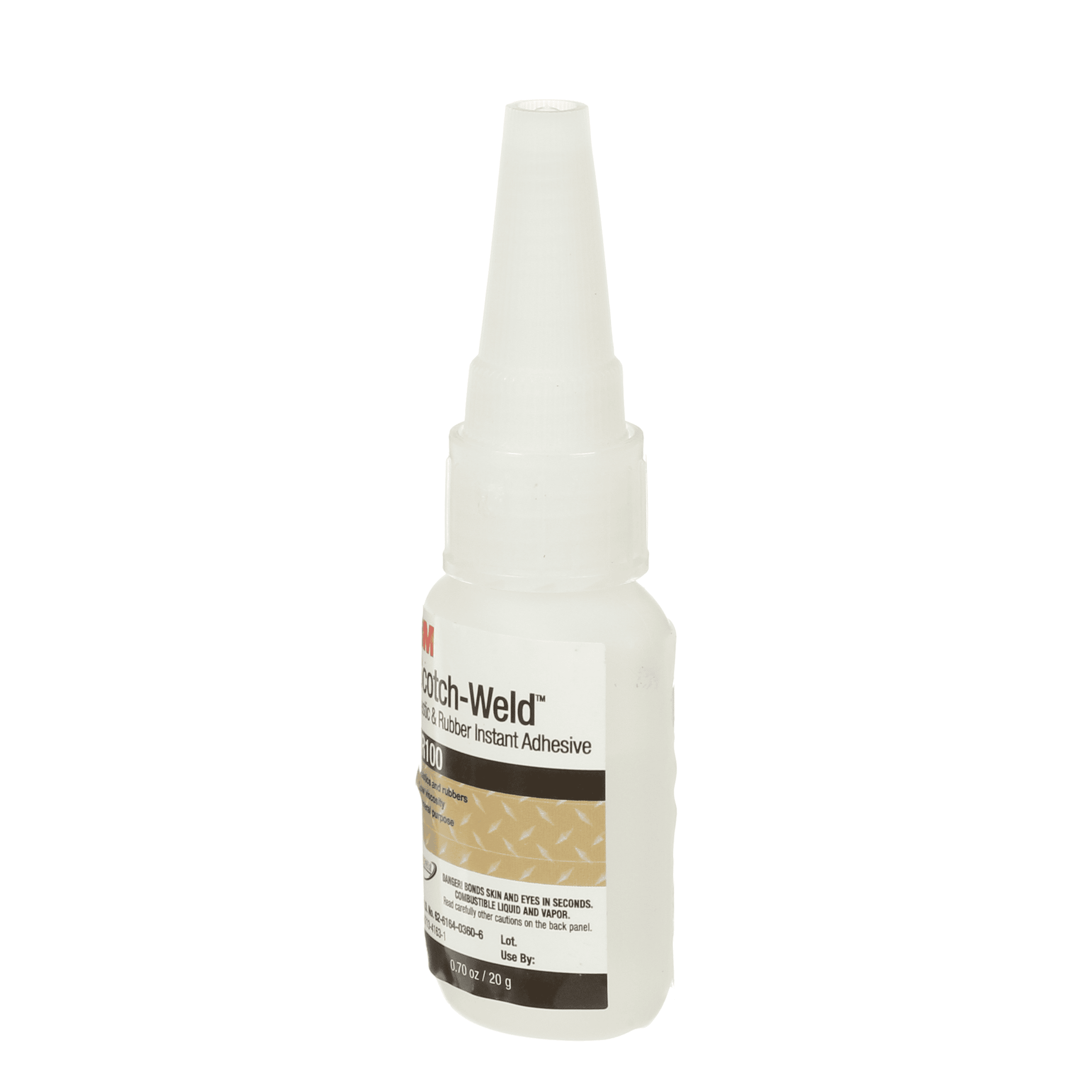 3M™ Scotch-Weld™ Plastic & Rubber Instant Adhesive PR100, Clear, 20 Gram, 10 Bottles/Case