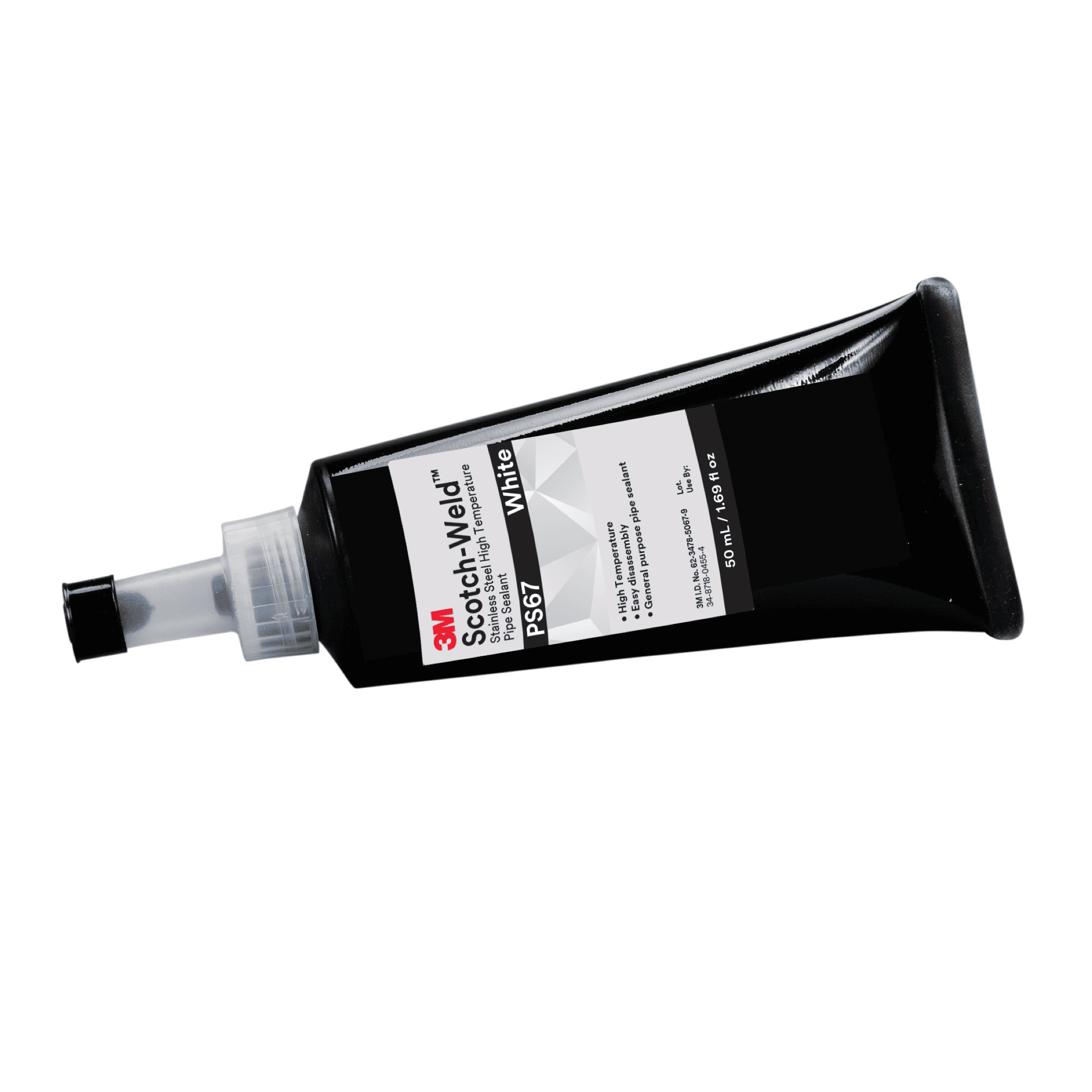 3M™ Scotch-Weld™ Stainless Steel High Temperature Pipe Sealant PS67, White, 50 mL Tube, 10/case