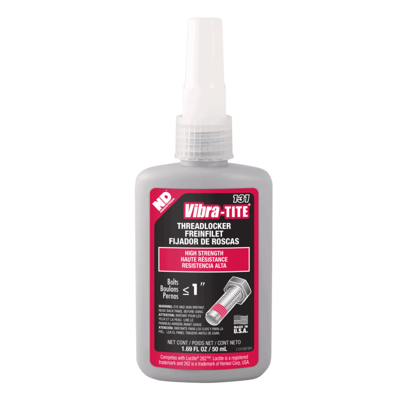 13150 - Vibra-Tite 131 High Strength Threadlocker - Red - 50mL
