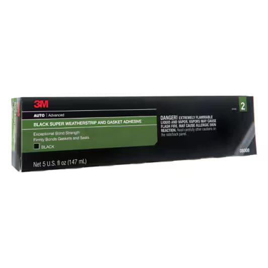 08008 - 3M™ Black Super Weatherstrip and Gasket Adhesive, 08008, 5 fl oz, 6 per case
