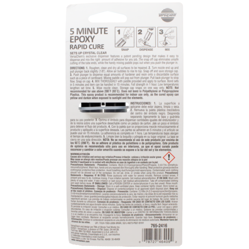 46409 - Versachem 5 Minute Epoxy Adhesive, Quick-Set