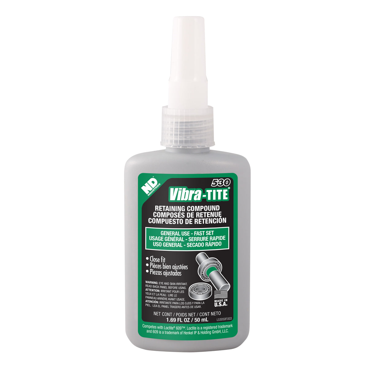 53050 - Vibra-Tite 530 General Purpose Retaining Compound - Green - 50mL