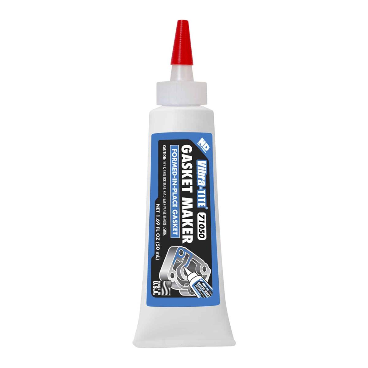 71050 - Vibra-Tite 710 High Temperature Rigid Flange Sealant Gasket Maker - Pink - 50mL