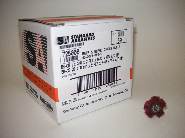 (image for) 33010-Standard Abrasives Part # 725008 HP Very Fine-Maroon - Click Image to Close