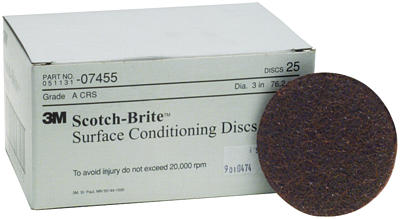 (image for) 07455-(04120) Coarse-Brown 3" Surface Cond. Disc.